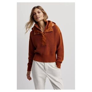 VARLEY • Carter Half Zip Pullover in Caramel Cafe Mix
